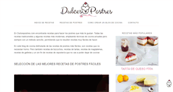 Desktop Screenshot of dulcespostres.com