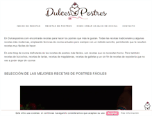 Tablet Screenshot of dulcespostres.com